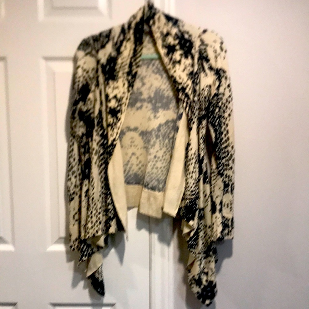 LINE cardigan sweater. 100% silk
